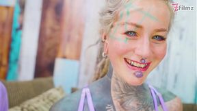 Lesbian Orgy – Anal & Squirt – Tattooed Girls Fucking Each Other’s Holes and Licking Pussy – ATM &mdash;  Gapes &mdash;  Squirting