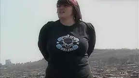 Cum see fat beauty BBW fat on the roof 1