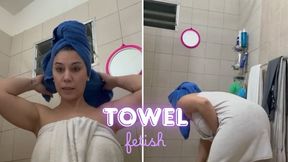 Post-shower towel
