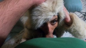 milfycalla- face fuck while wearing white fur coat and ugg boots