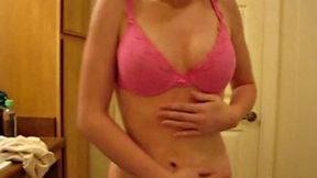 Tiny Redhead with Perfect Body Changing Clothes
