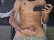 Young latino records himself masturbating thinking about his busty and big ass stepmother