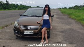 Custom Video - 031 B - Che practice driving Suzuki Ciaz Pedal Cam