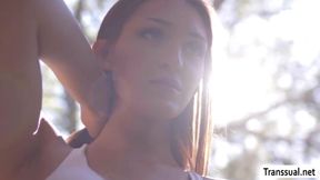 Busty Tbabe redhead licks and fucks her Mature neighbors pie