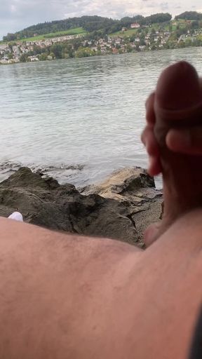Young Solo Jerk at Lake