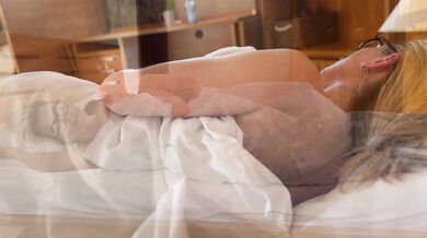 Stepmother Ksyu made a bed with her stepson