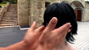 Lora Row Hungarian bitch anal fuck by Mugur, stockings, high heels, small tits, gape pussy, gape ass, swallow cum long version