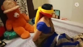blindfolded, gagged, tied up escape challenge