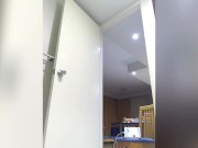 hot naked trans enjoying dancing in her toilet
