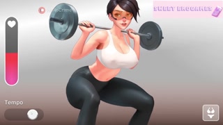 Tracer masturbates live [Full Gallery hentai game] Overwatch Webcam