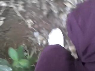 ALMOST CAUGHT JERKING OFF IN THE WOODS