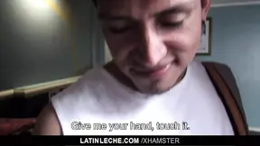 Latin - Cute Latino Stud Is Convinced To Suck Uncut Coc