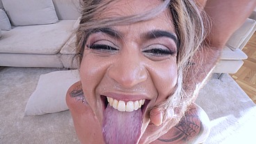 Piss Queen Mamacita Victoria Dias gets anal ducked with double anal penetration and a lot of piss from six big cocks EKS436