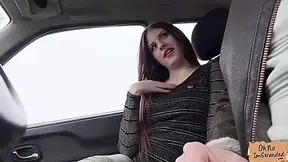 Fucks A Big Back In The Car For A Ride With Rebecca Volpetti