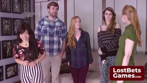 New Girls Join a Wild Strip Rock Paper Scissors Game