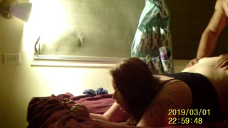 Fan cums in my pussy from behind