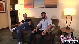 Twink boy moans with a cock up his ass