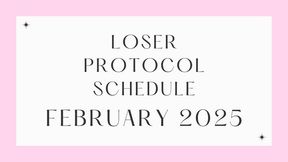 The Loser Protocol Calendar February - Loser Lifestyle 2025 Challenge with Countess Wednesday - Sexual Rejection, Mind Fuck, Reprogramming, Verbal Humiliation, Real Loser Living MP4 1080p