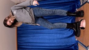 Powerful girl in chelsea boots tramples my floor-face (part 6 of 6), flo673x 1080p