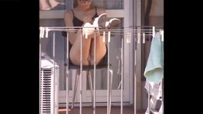 Spying on neighbour - upskirt