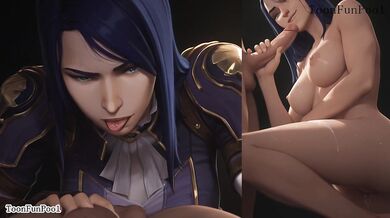 Caitlyn Gets Wrecked By Rough Sex Cumshot In League Of Legends Hentai