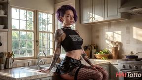 my friend with tattoos treated us to breakfast and sex. [ai]