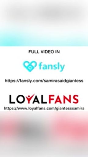 Samira adds her tiny to her Lunch and enjoys digesting it.