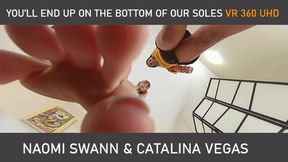 Naomi & Catalina - You'll end up on the bottoms of our SOLES! - VR 360 8K (HEVC)