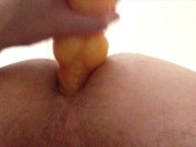 Close up anal with Bad Dragon toy