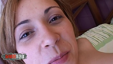 Spanish actress Sara May fucks with Terry on the bed - remastered