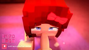 Redhead Scarlett From Minecraft Sloppiest Cocksucker