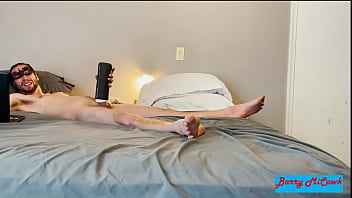 Masturbation with stroking, sucking, vibrating toy