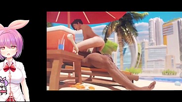 Tracer disfrutando de la playa Overwatch 2