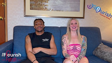 FETISH: Kora Bell and Seveir Stone MrFlourish Couch Talk Podcast with Full Bondage Sex Scene