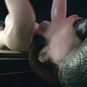 Jill Valentine Face Fucked By Monster Cock