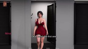 Helped in choose dress cloth shop to Hot Aunt (Friends Hot stepmom)