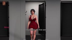 Helped in choose dress cloth shop to Hot Aunt (Friends Hot stepmom)