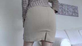 Because You've Been Such a Good Boy, Today You Get to Unload Your Cum Onto My Skirt-covered Ass, Lady Victoria Valente