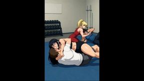 Mixed Wrestling Confessions #81B: Squeezing Secrets and Muscle Mayhem (Animated)