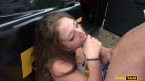 Nasty young slut Venom Evil enjoys fucking in the car