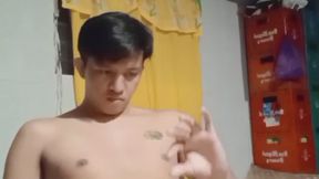Pinoy Teens First Masturbation in Front of Cam — Uncut Filipino Twink Strokes His Hard Cock Until He Unloads