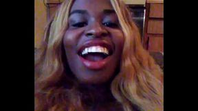 Open Wide You Blonde Ebony Slut