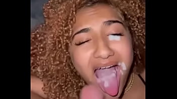 POV teen creams 4x on his cock before he cums straight in her eye