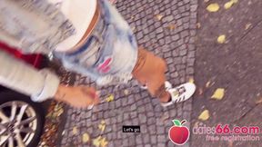 Skinny MILF named VICKY HUNDT gets dicked down in public! (ENGLISH) Dates66