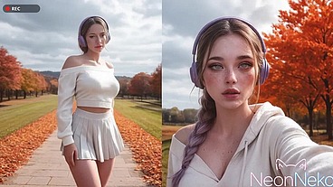 This spoiled gamer girl thought I'd beg for her attention until I flipped her over and fucked her tight ass [AI]