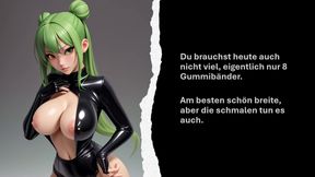 your mistress lets you cum as a rubber cock for her