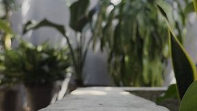 Katherine dominates you on her sexy wedge heels