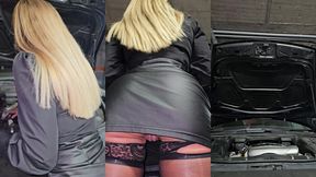 exhib sans culotte dans le parking souterrain