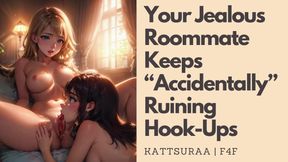 F4F | Your Jealous Roommate Keeps “Accidentally” Ruining Hook-Ups | Pussy Eating | Making Out