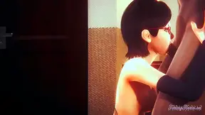 Sarada Pleasures Naruto with Steamy Blowjob Fantasy in Anime cosplay